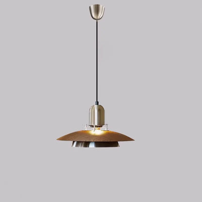 Amélie Aero Linear Pendelleuchte aus Holz und Metall