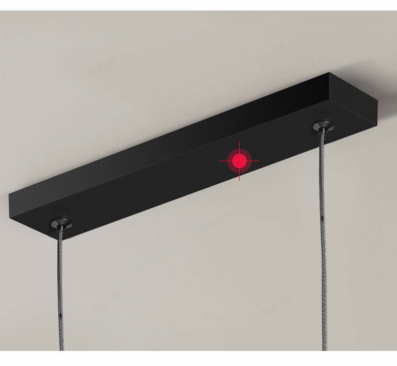 Camille Minimalistische Lineare LED-Kronleuchter Moderne Gold Schwarz Deckenleuchte