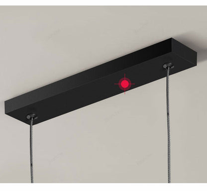 Camille Minimalistische Lineare LED-Kronleuchter Moderne Gold Schwarz Deckenleuchte