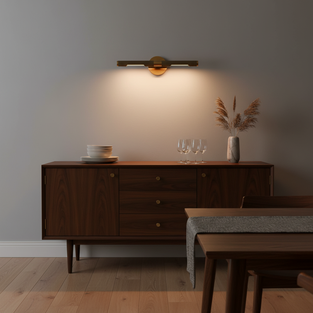 Émile Anvers Picture Wall Lamp with Brass Finish
