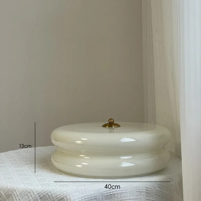 Astrid Moderne Wandleuchte aus satiniertem Kunstglas
