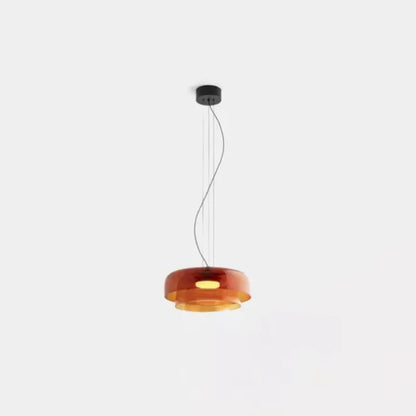 Sophie Aurora Layered Glass Pendelleuchte Getönte Deckenleuchte