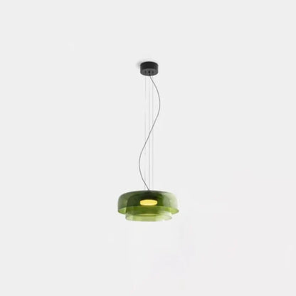 Sophie Aurora Layered Glass Pendelleuchte Getönte Deckenleuchte