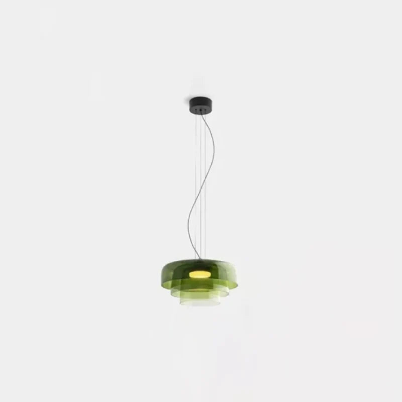 Sophie Aurora Layered Glass Pendelleuchte Getönte Deckenleuchte