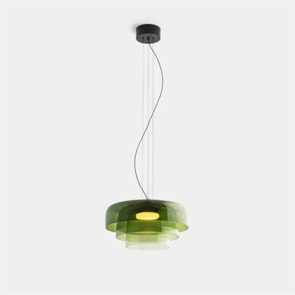 Sophie Aurora Layered Glass Pendelleuchte Getönte Deckenleuchte