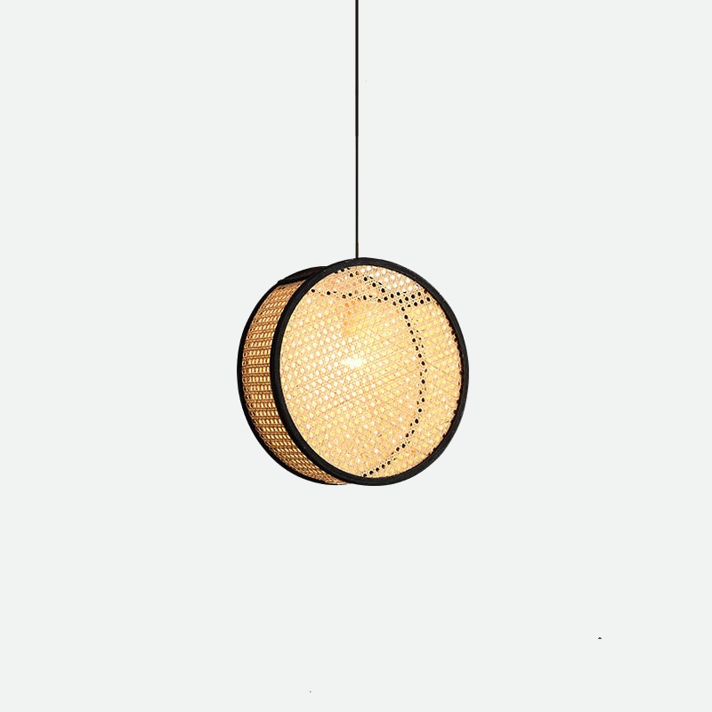 Élise Bali Rattan Round LED Pendant Light