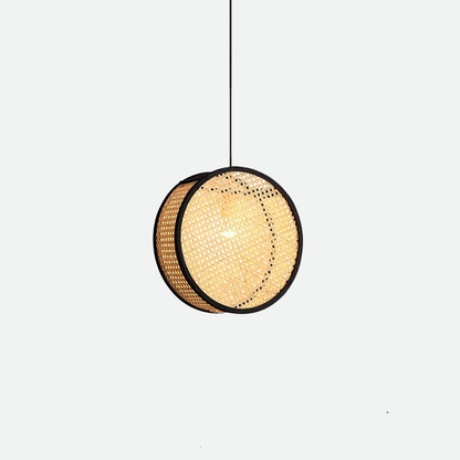 Élise Bali Rattan Round LED Pendant Light