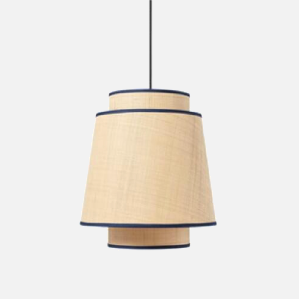Élise Bali Skulpturale Rattan-LED-Hängeleuchte