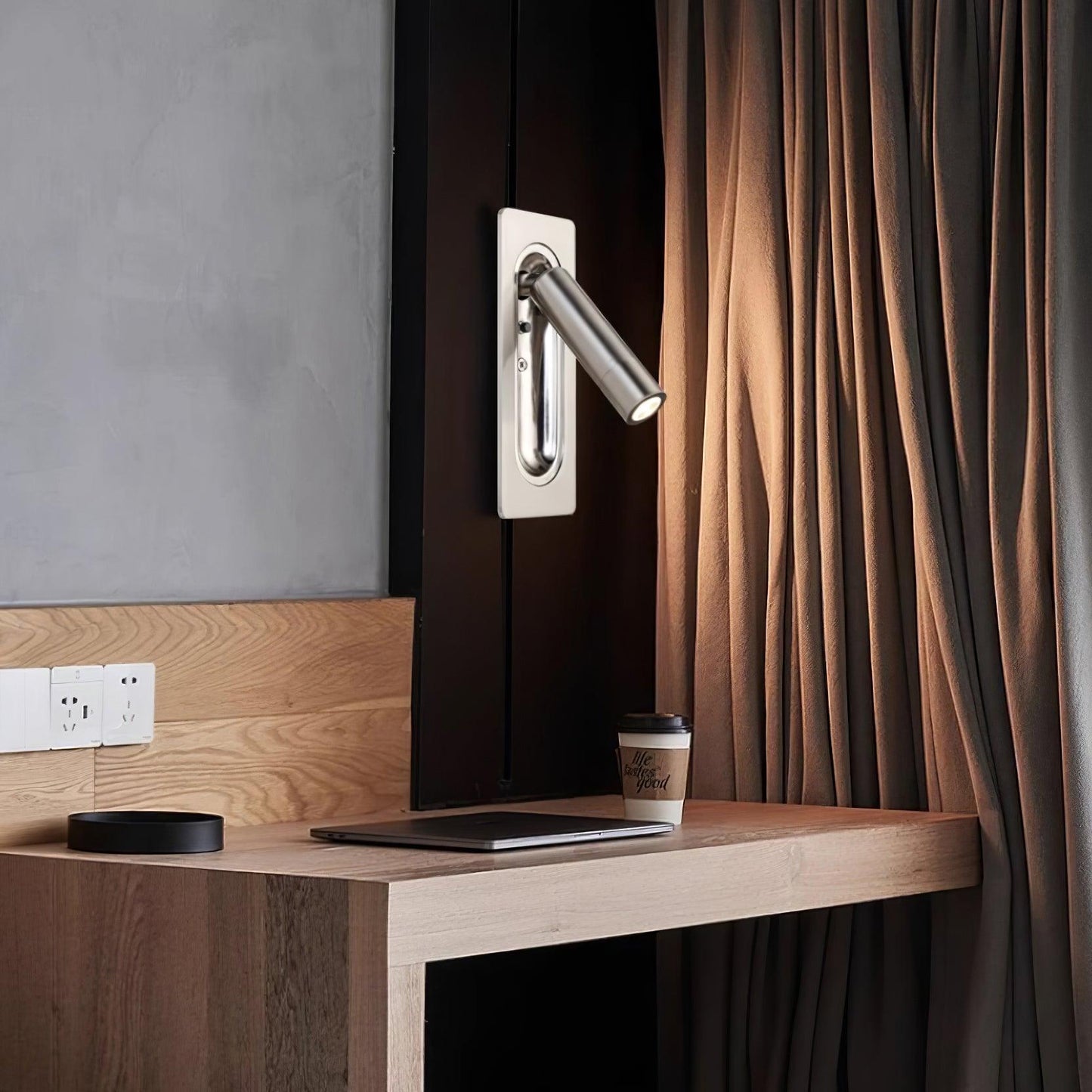 Isabelle Bedside LED Wall Lamp – 360º Directional Reading Light