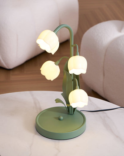 Élodie Orchideenblüten-Tischleuchte mit künstlerischem Blumendesign