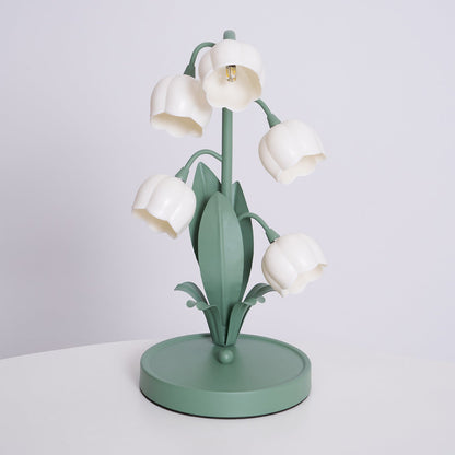 Élodie Orchideenblüten-Tischleuchte mit künstlerischem Blumendesign