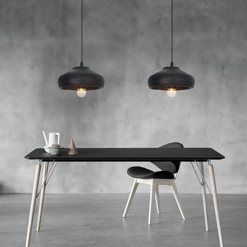 Sophie Blackwood Harz Holzmaserung Pendelleuchte
