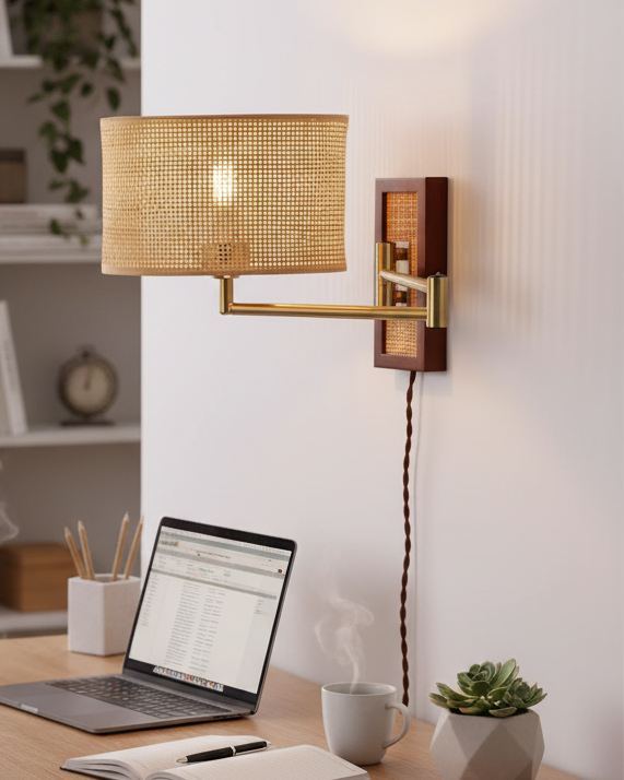 Éloise Bramley Wandlampe mit Schwenkarm