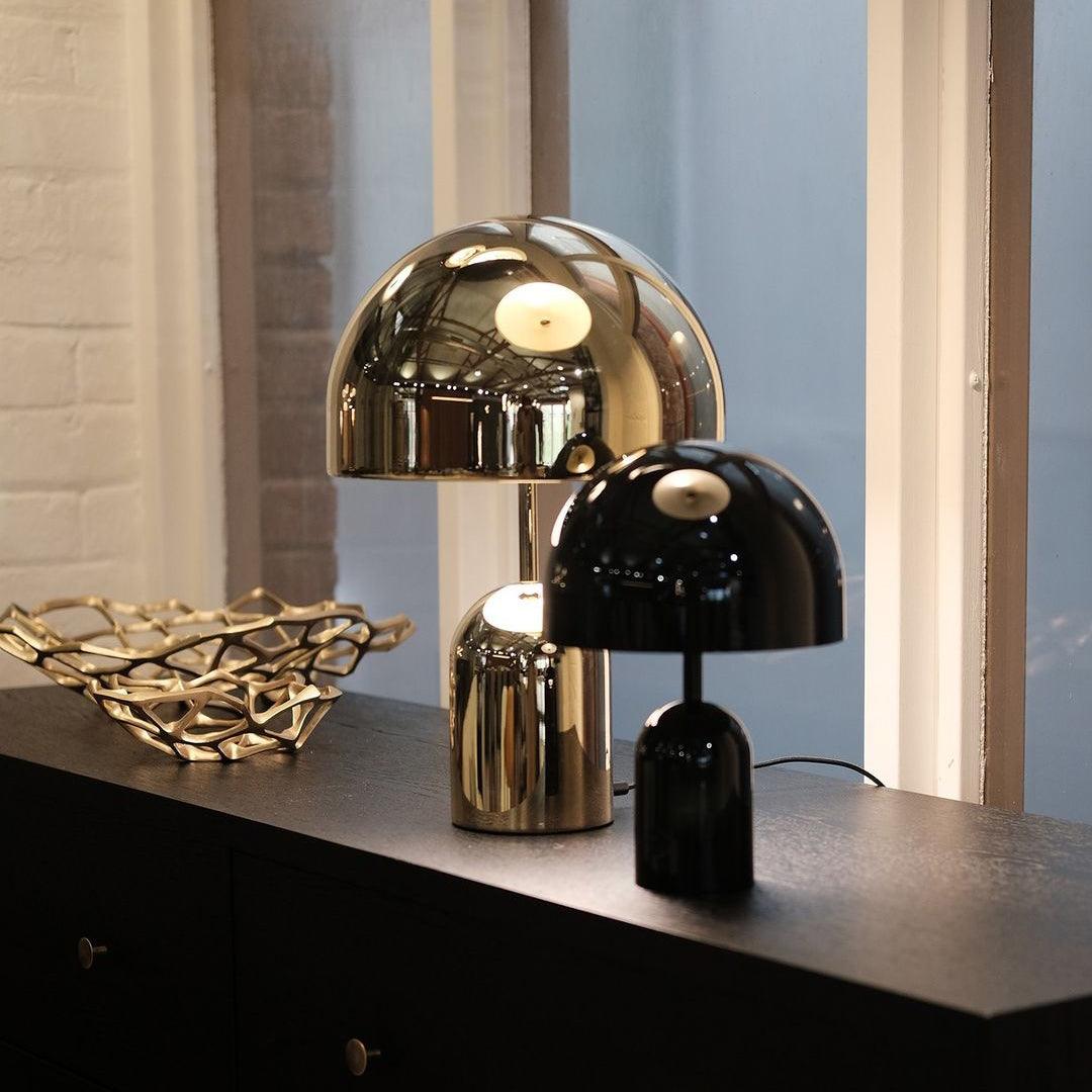 Émilie Portable Glossy LED Table Lamp with Modern Curves