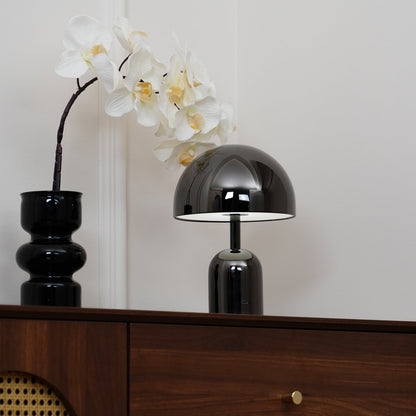 Émilie Portable Glossy LED Table Lamp with Modern Curves