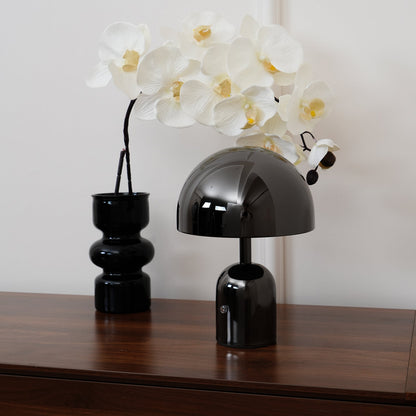 Émilie Portable Glossy LED Table Lamp with Modern Curves
