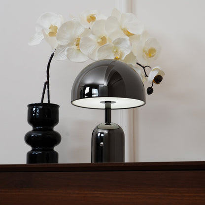 Émilie Portable Glossy LED Table Lamp with Modern Curves