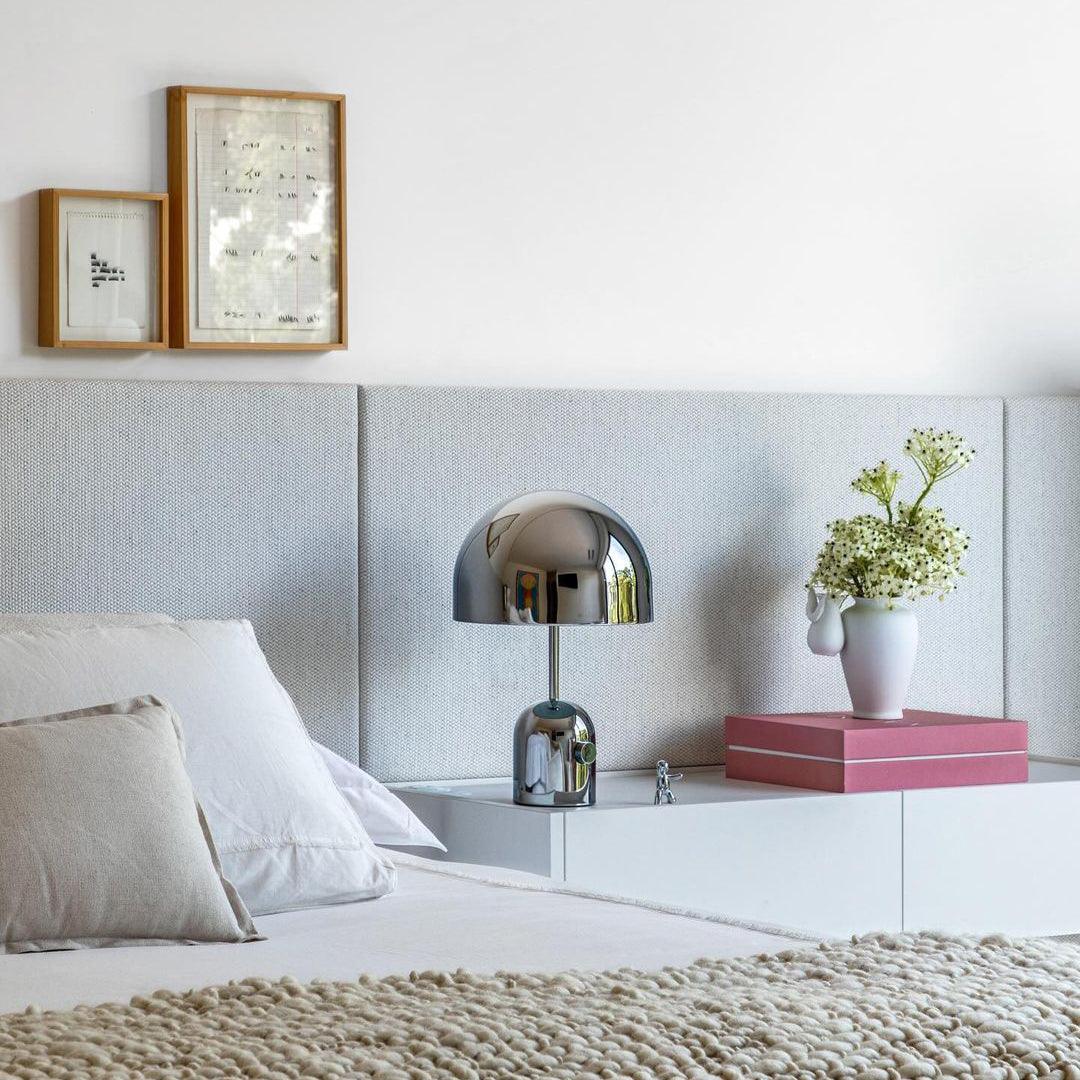 Émilie Portable Glossy LED Table Lamp with Modern Curves