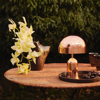 Émilie Portable Glossy LED Table Lamp with Modern Curves