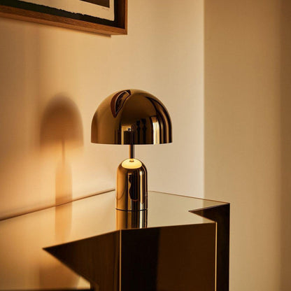 Émilie Portable Glossy LED Table Lamp with Modern Curves