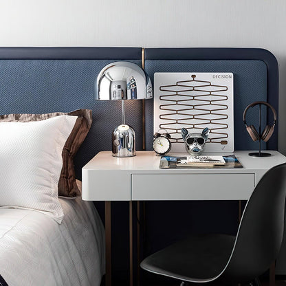 Émilie Portable Glossy LED Table Lamp with Modern Curves