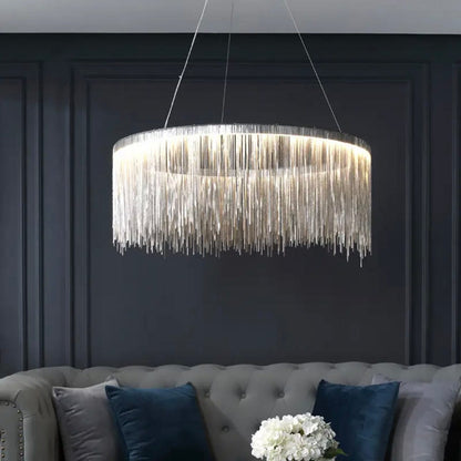 Juliette Nordic Round Tassel Chain Chandelier