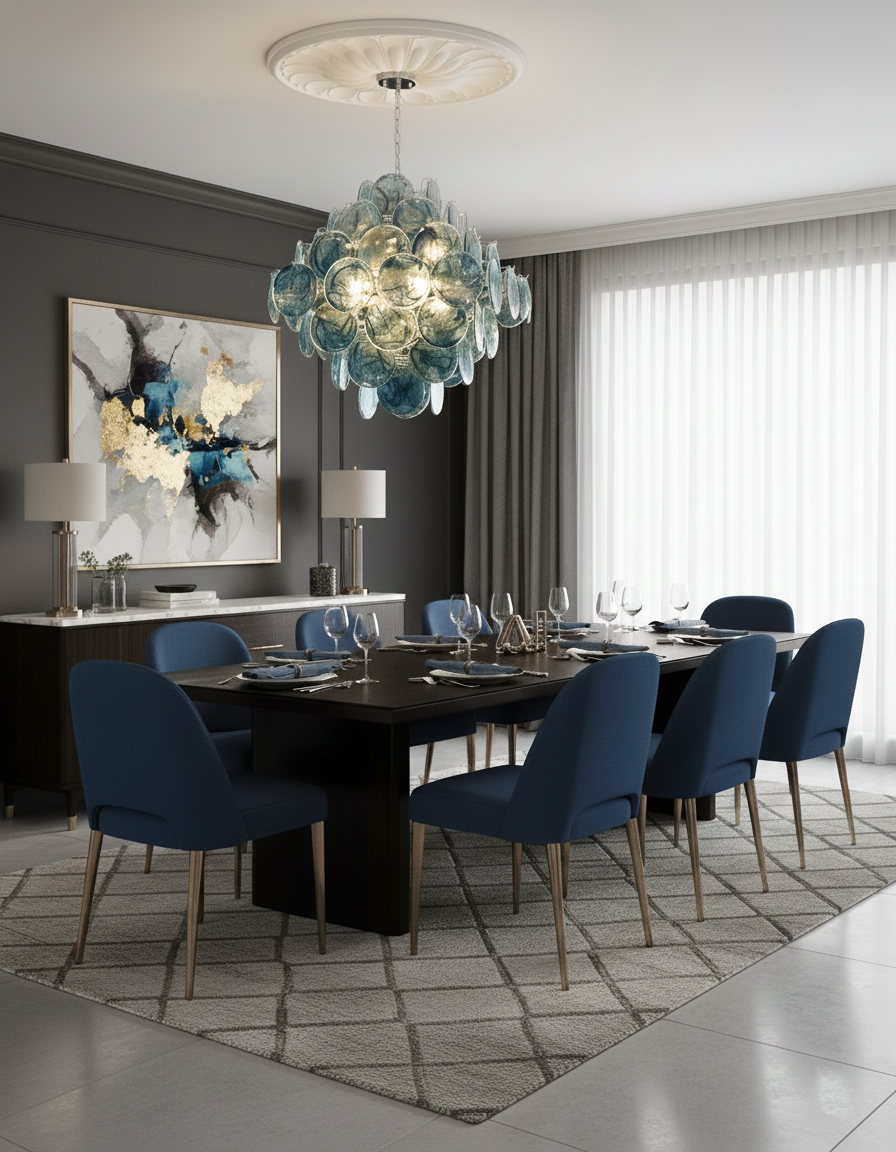 Isaline Carmosa Murano-Style Glass Chandelier
