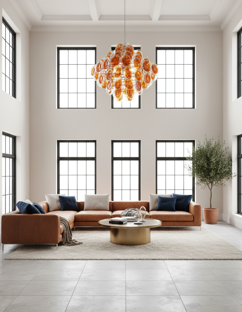 Isaline Carmosa Murano-Style Glass Chandelier