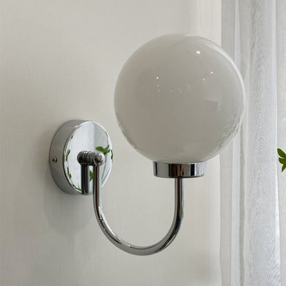 Élise Chromatic Glass Globe Wall Lamp