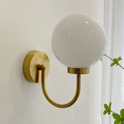 Élise Chromatic Glass Globe Wall Lamp
