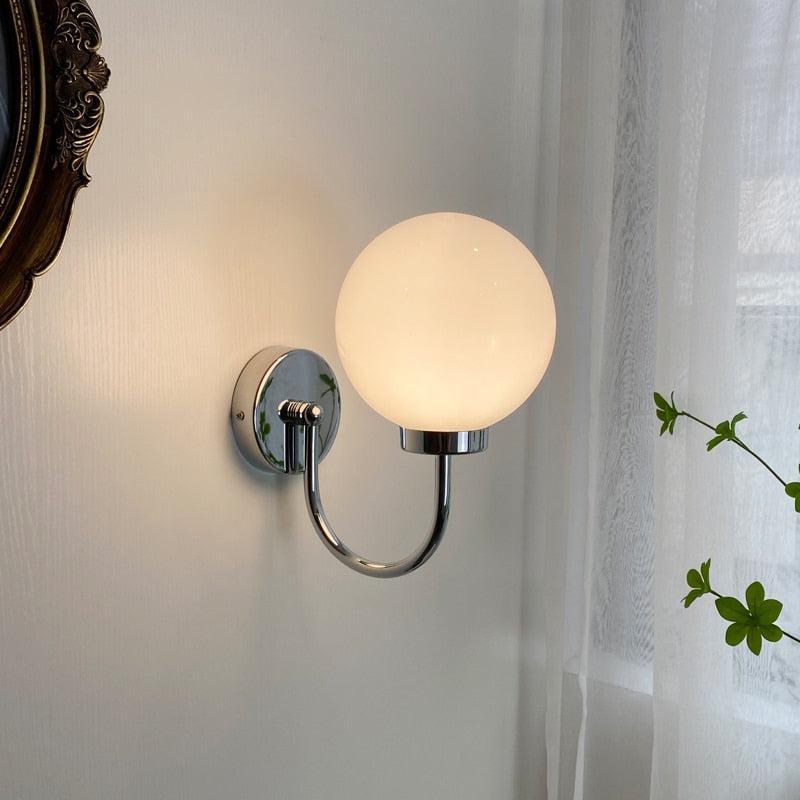 Élise Chromatic Glass Globe Wall Lamp