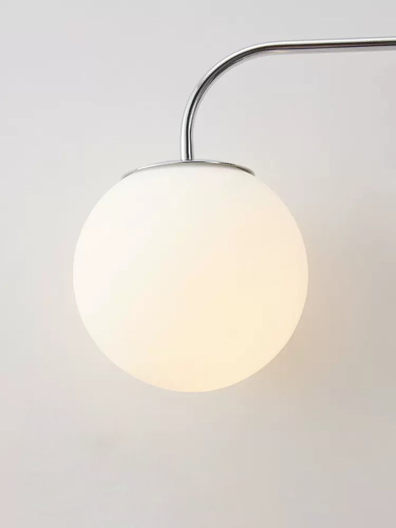 Élise Chrome Rocker Wall Lamp Silver Modern Adjustable Sconce