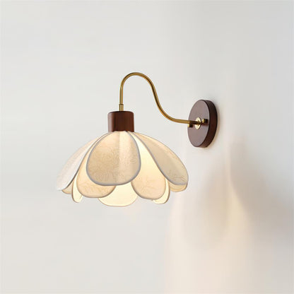 Docos Ciena Petal Wall Light Elegant Metal and Fabric Lighting