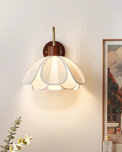 Docos Ciena Petal Wall Light Elegant Metal and Fabric Lighting