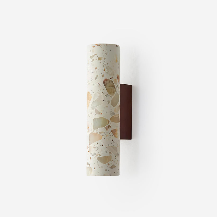 Sophie Clasten Wandleuchte Holz und Terrazzo LED-Beleuchtung