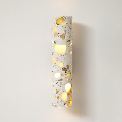 Sophie Clasten Wandleuchte Holz und Terrazzo LED-Beleuchtung