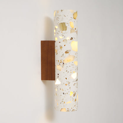 Sophie Clasten Wandleuchte Holz und Terrazzo LED-Beleuchtung
