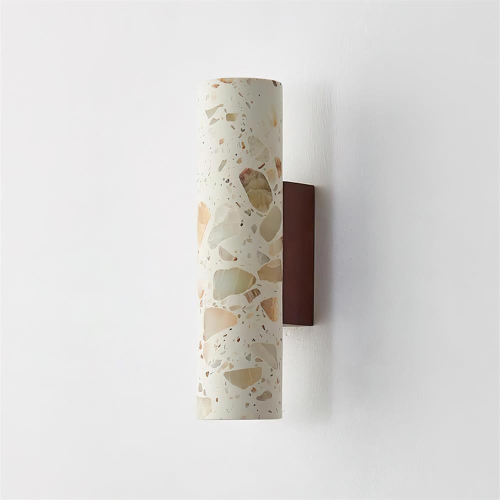 Sophie Clasten Wandleuchte Holz und Terrazzo LED-Beleuchtung