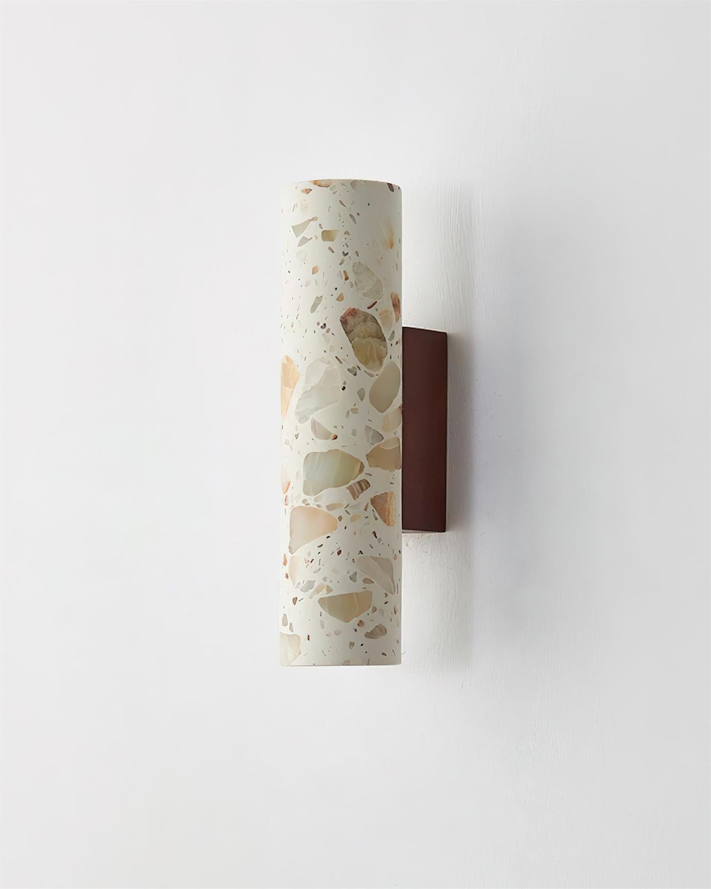 Sophie Clasten Wandleuchte Holz und Terrazzo LED-Beleuchtung
