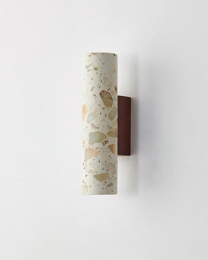 Sophie Clasten Wandleuchte Holz und Terrazzo LED-Beleuchtung