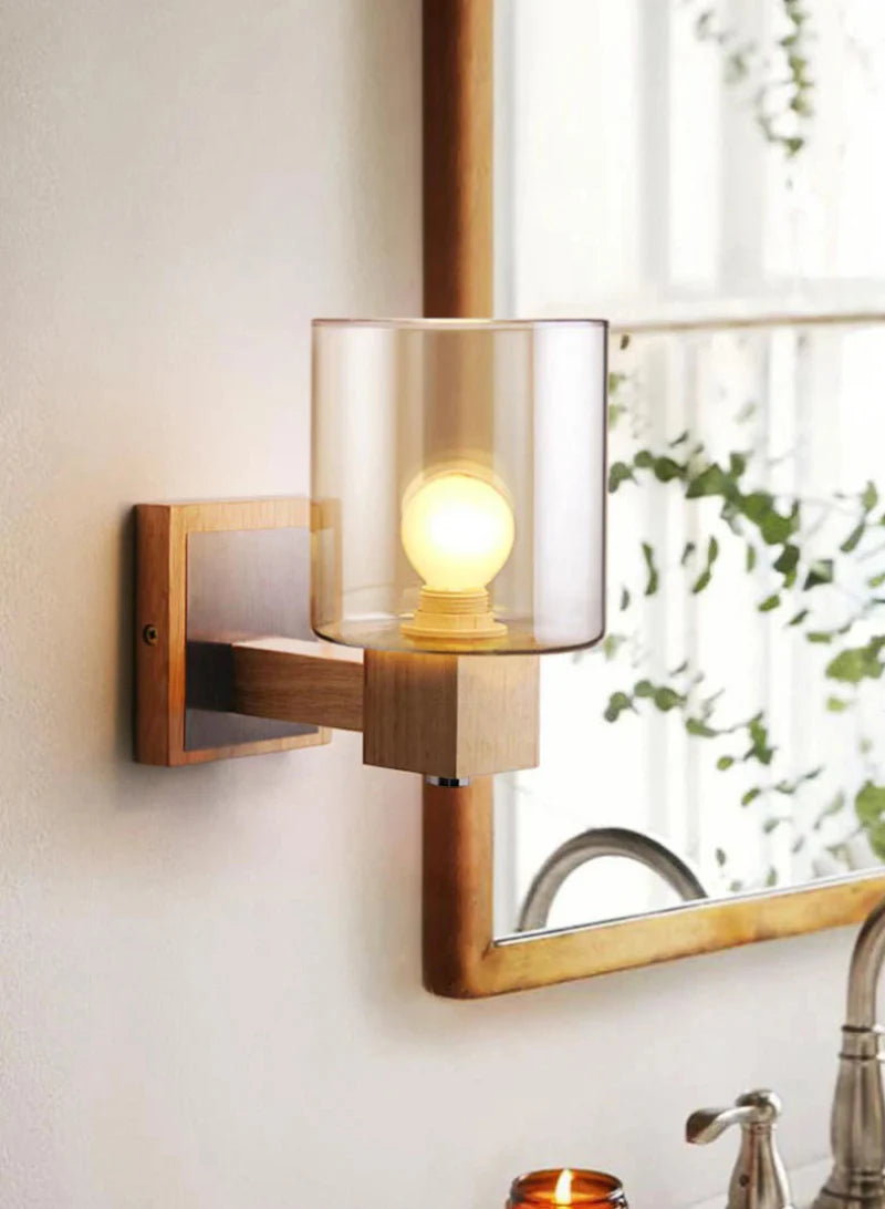 Élise Cognacglas LED-Wandleuchte