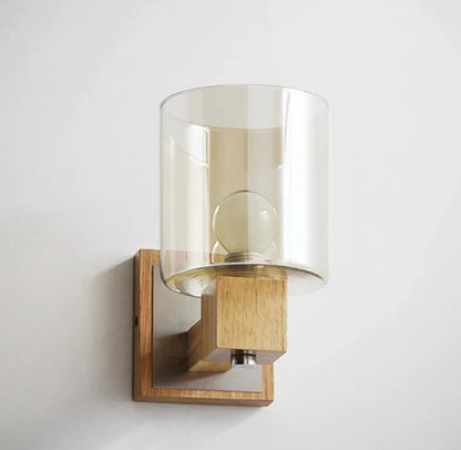 Élise Cognacglas LED-Wandleuchte