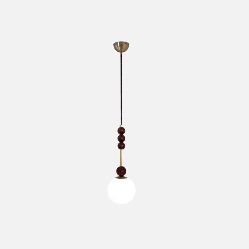 Camille Colonia Wandleuchte mit Kugel aus Holz & Glas