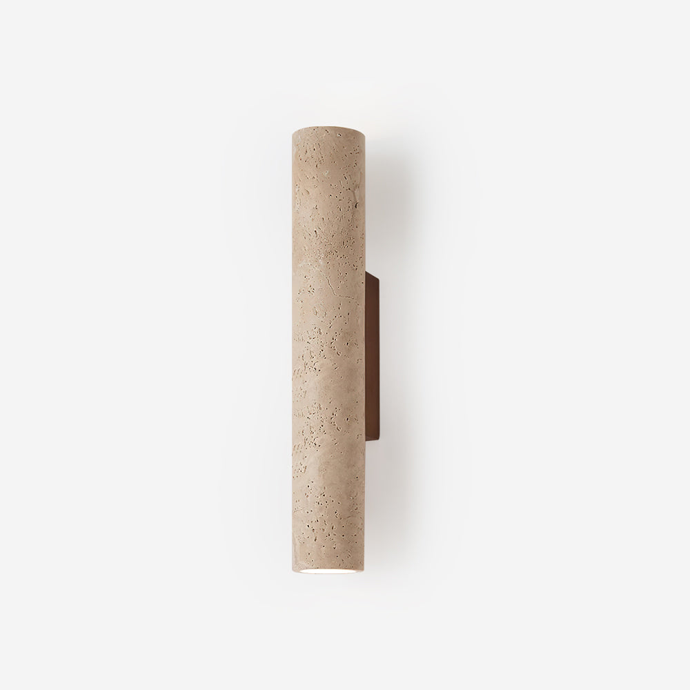 Aurélie Core Wall Lamp Wood and Travertine LED Lighting