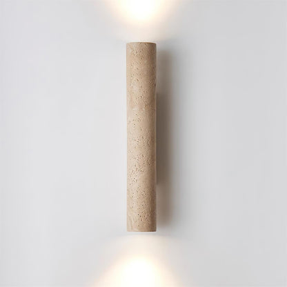 Aurélie Core Wall Lamp Wood and Travertine LED Lighting