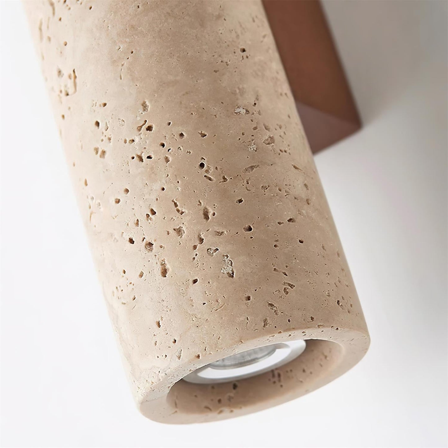 Aurélie Core Wall Lamp Wood and Travertine LED Lighting