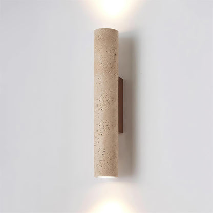 Aurélie Core Wall Lamp Wood and Travertine LED Lighting