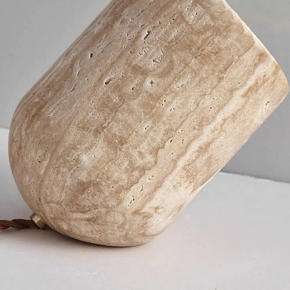 Elodie Travertine Sculptural Lamp