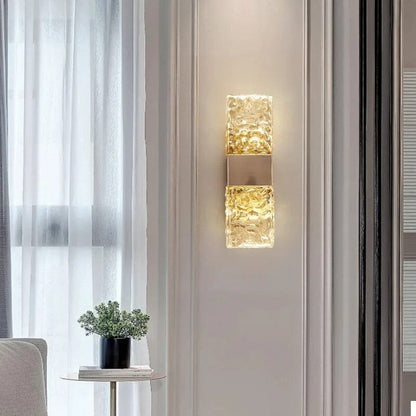 Clara Crossover Crystal Sconce
