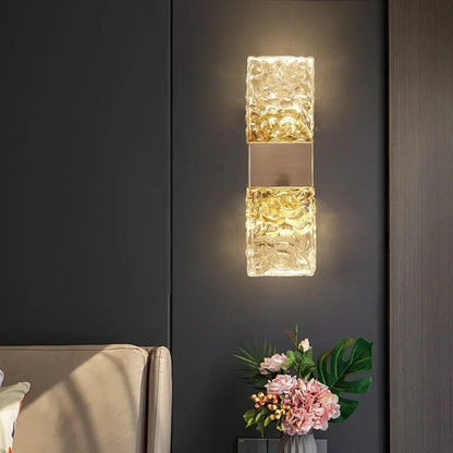 Clara Crossover Crystal Sconce